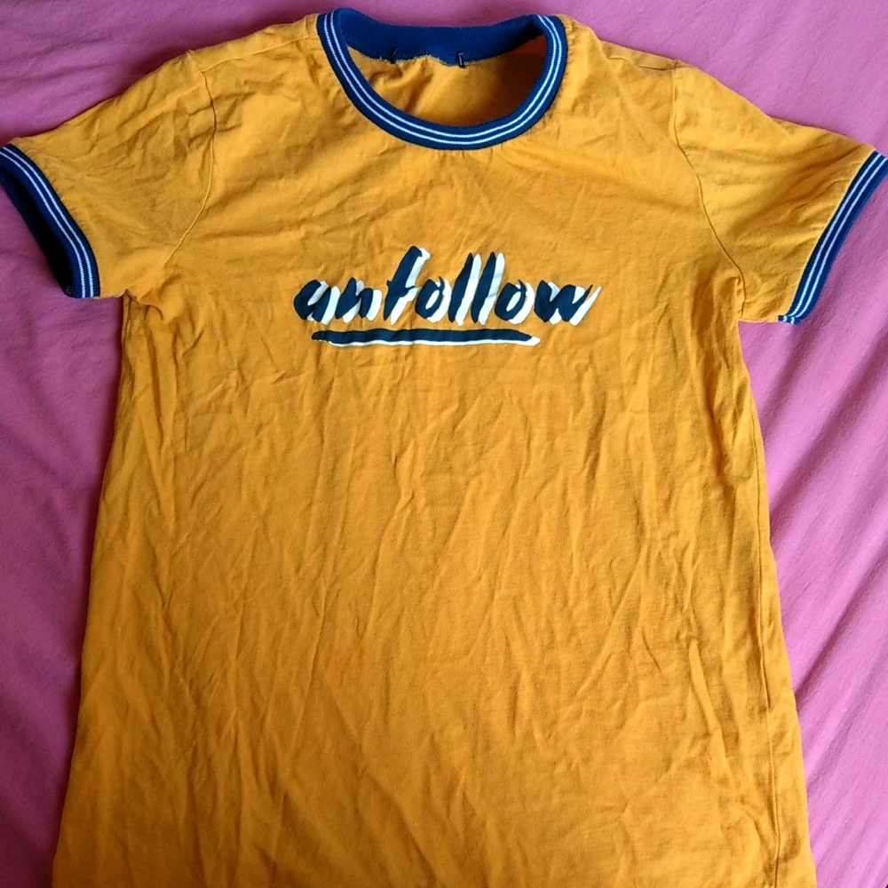 Yellow Cotton tee shirt